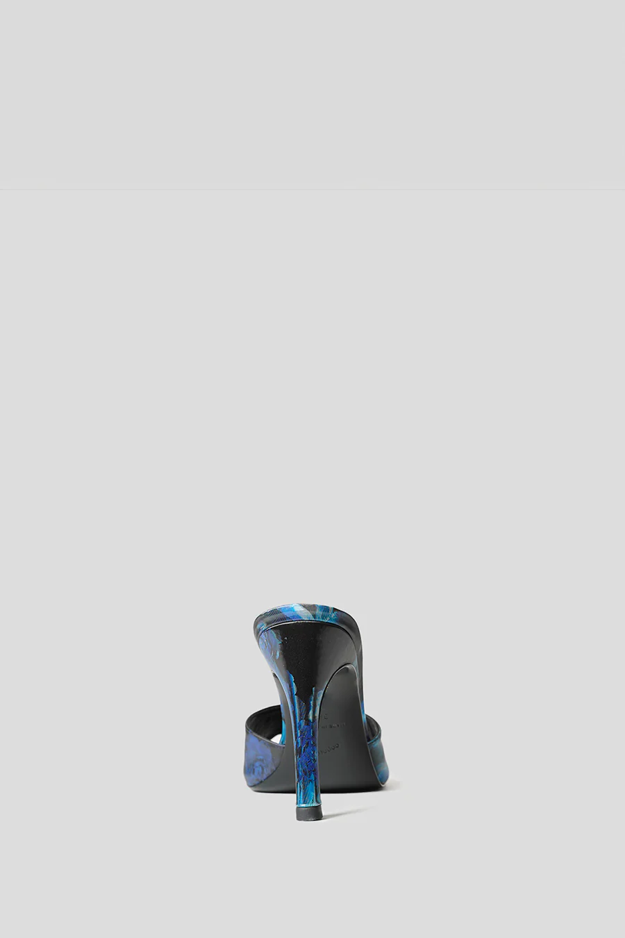 MULE HOLOGRAPHIQUE BLEU ET NOIR À LOGO - Image 3