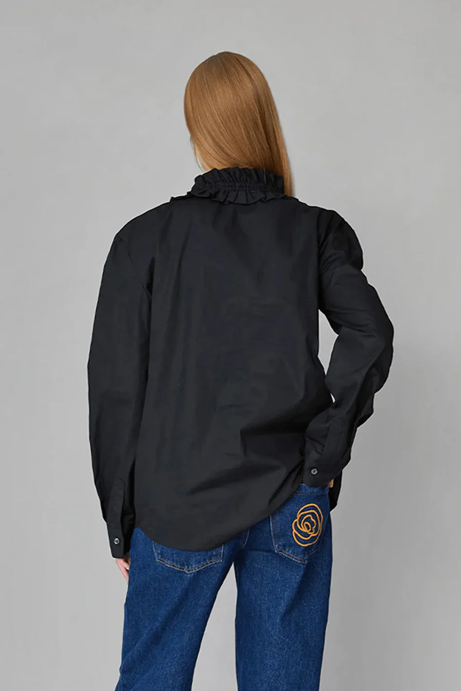 CHEMISE À MANCHES LONGUES LÈA NOIRE - Image 3