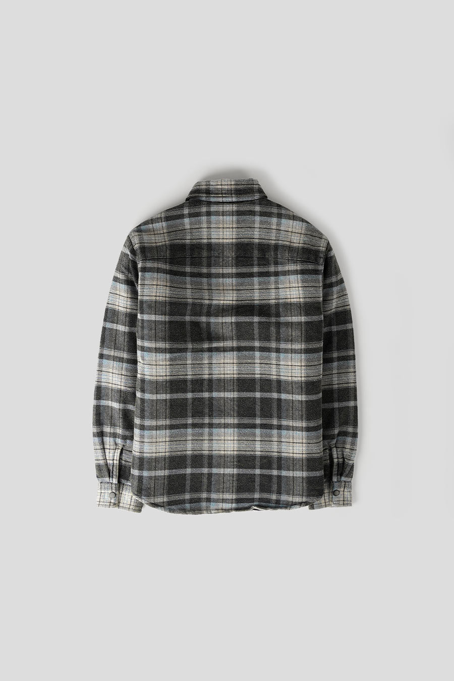 CHEMISE HEAVY PLAID BLEU - Image 4